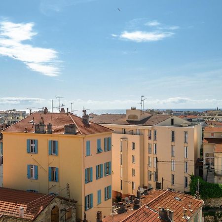'L'Alicante Proche' Gare, Terrasse, Vue Mer Menton Exterior foto
